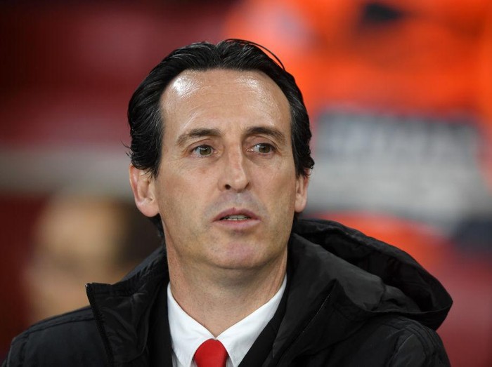 LONDON, ENGLAND - NOVEMBER 28: Unai Emery, Manager of Arsenal looks on ahead of the UEFA Europa League group F match between Arsenal FC and Eintracht Frankfurt at Emirates Stadium on November 28, 2019 in London, United Kingdom. (Photo by Mike Hewitt/Getty Images)