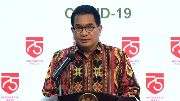 Jubir pemerintah Wiku Adisasmito memberi keterangan, Jumat (24/7) / Foto: Rusman - Biro Setpres