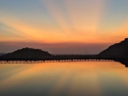 Sederhana namun Menawan, Inilah Sunset Embung Nglanggeran