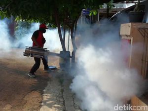 Kasus DBD Meningkat, Warga Negeri Kaler Purwakarta Lakukan Fogging