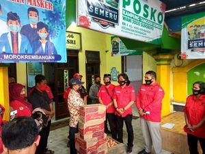 Korban Kebakaran 7 Rumah di Morokrembangan Dapat Bantuan