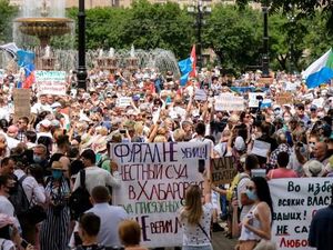 Demo Besar-besaran di Rusia, Tuntut Putin Bebaskan Gubernur Khabarovsk 