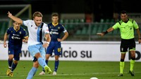 Di nomor tiga ada striker Lazio, Ciro Immobile dengan 14 gol penalti (Getty Images/Marco Rosi - SS Lazio)