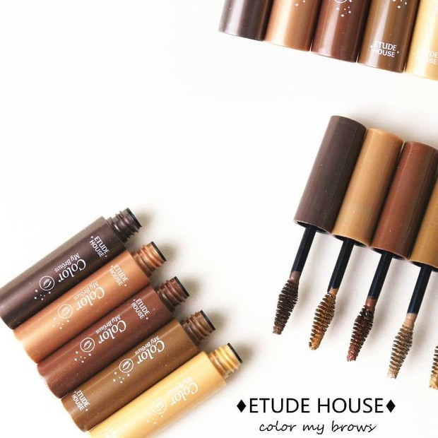 Etude House Color My Brows Mascara/instagram.com/minanuna_beauty/ Rekomendasi maskara alis terbaik