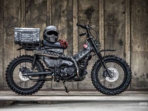 Modifikasi Honda CT125, Tampil Gahar dengan Knalpot ala Senjata Militer Modifikasi Honda CT125, Tampil Gahar dengan Knalpot ala Senjata Militer