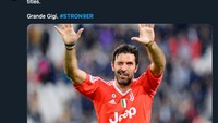 Kiper Juventus Gigi Buffon kembali menambah koleksi Scudetto. (Foto: internet/Twitter)