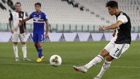 Juventus sempat mendapat hadiah penalti, namun Ronaldo gagal mengeksekusinya menjadi gol.