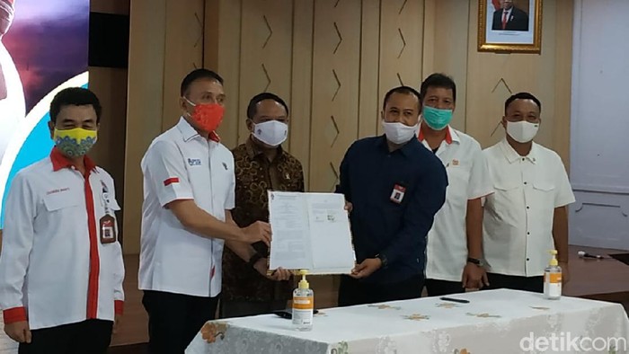 PSSI menandatangai MoU dengan Kemenpora terkat dana TC Timnas U-19.