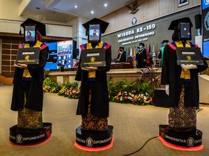 Video Wisudawan Undip Diwakilkan Robot, Begini Prosesinya