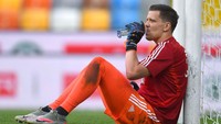 Agen David De Gea mungkin dapat menaruh proposal ke Juventus. De Gea dianggap masih dalam periode emasnya dan cocok menggantikan Wojciech Szczesny (Getty Images/Alessandro Sabattini)