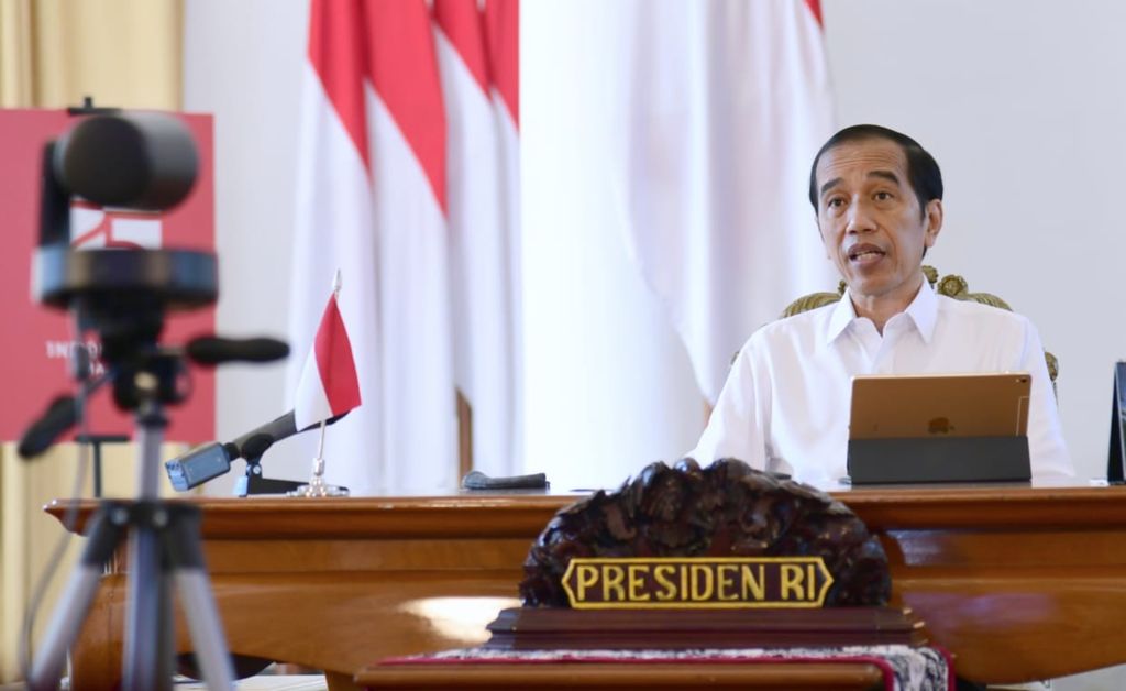 Presiden Joko Widodo saat memberi pengarahan di Istana, Jakarta, Selasa (28/7) / Foto: Muchlis - Biro Setpres