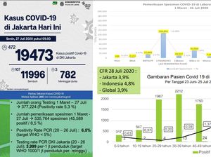 Pemprov DKI: Kasus Positif Corona Terbanyak di Usia 20-49 Tahun