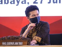 Nyoblos untuk Pilbup Trenggalek, Emil Dardak Minta Warga Patuhi Prokes