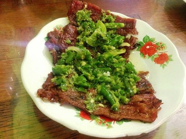 olahan daging sapi idul adha, dendeng lado mudo