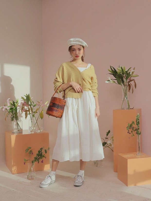 Longdress/Pinterest.com Dress dengan outer