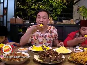 Bikin Laper! Sedapnya Nasi Kuning Berlauk Empal Empuk
