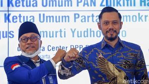 Momen AHY Silaturahmi ke Kantor DPP PAN