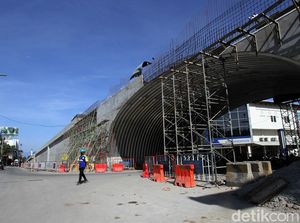 Terkini! Progres Pembangunan Flyover Purwosari Solo