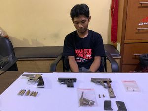 Warga Pekanbaru Ditangkap Gegara Simpan 3 Senjata Api