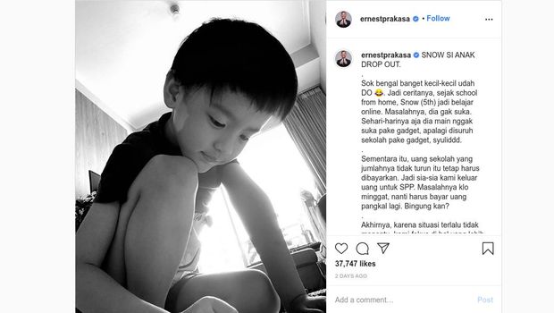 Unggahan Ernenst Prakasa