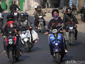 Pemudik Motor Mulai Ramai di Jalan Bandung-Cianjur Jelang Idul Adha Pemudik Motor Mulai Ramai di Jalan Bandung-Cianjur Jelang Idul Adha