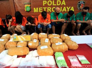 Polda Metro Amankan Ratusan Butir Ekstasi-Puluhan Kg Ganja