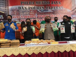 Polda Metro Amankan 31 Kg Sabu dan 235 Kg Ganja dari 3 Lokasi Berbeda