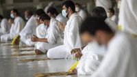 Potret Haru Jamaah Haji di Saat Pandemi