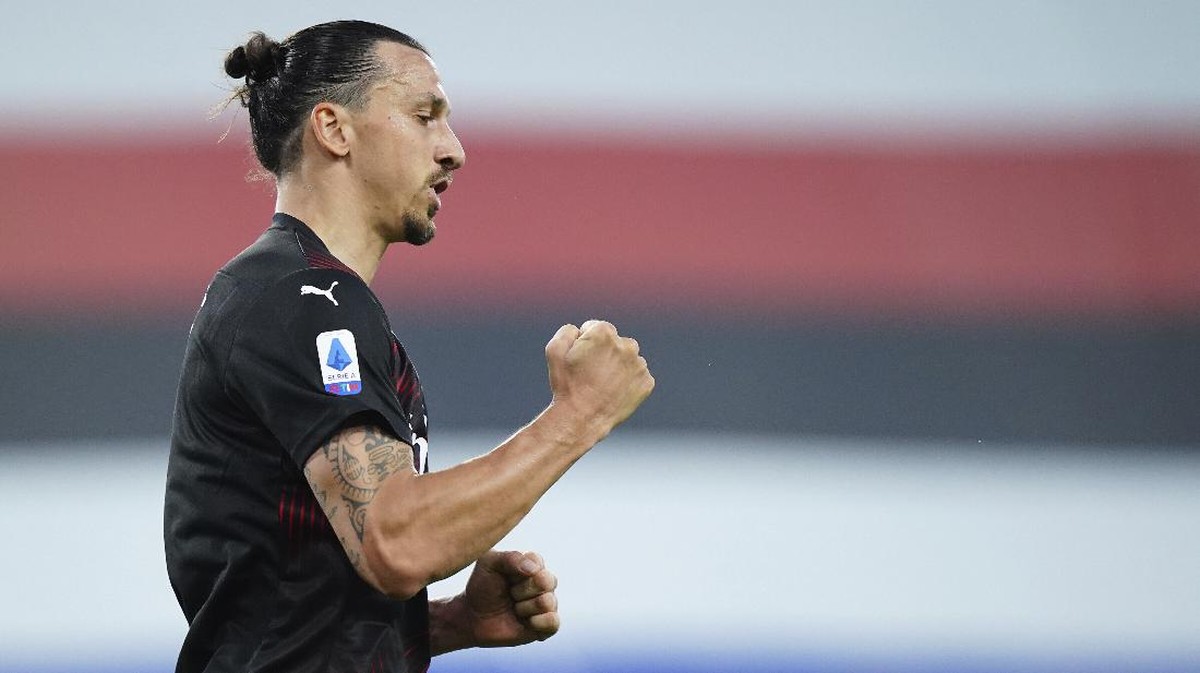 Zlatan Ibrahimovic mencetak dua gol saat AC Milan menang 4-1 atas Sampdoria dalam lanjutan Liga Italia (Foto: AP/Spada)