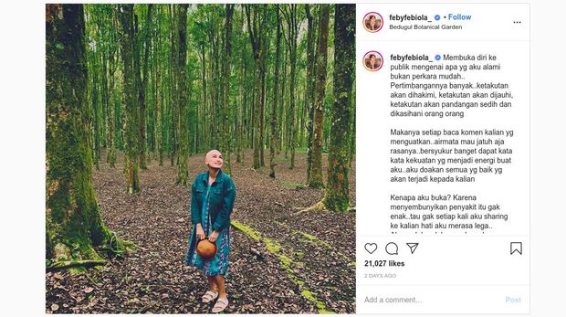 Unggahan Feby Febiola