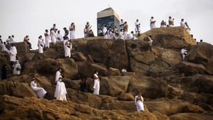Potret Jemaah Haji Wukuf di Tengah Pandemi