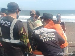 Dua Warga Karawang Tewas Tergulung Ombak Pantai Paseban Jember