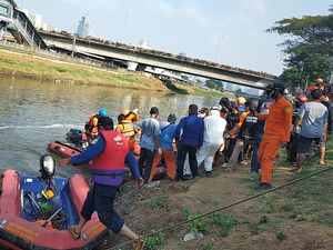 Bocah Tenggelam di Kanal Banjir Palmerah Ditemukan Tewas