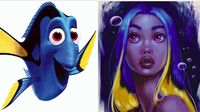 Cantik! Karakter Hewan Disney Berubah Wujud Jadi Wanita