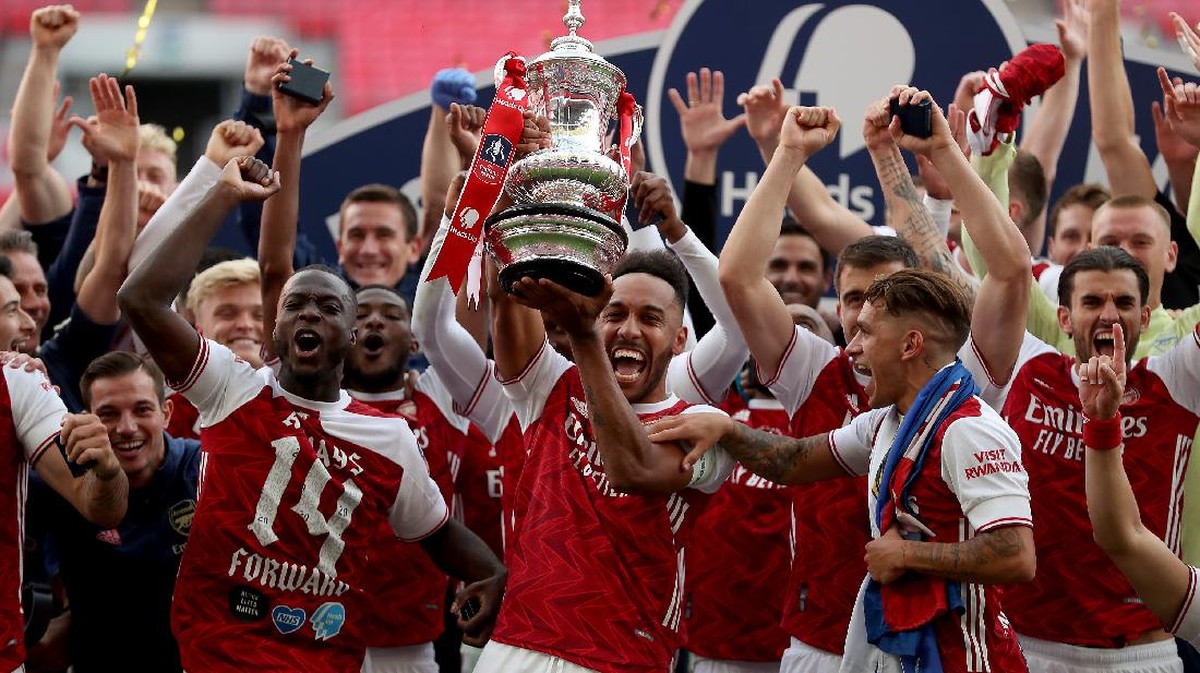 Arsenal menjadi juara Piala FA 2020 usai kalahkan Chelsea di final. (Foto: Getty Images/Catherine Ivill)