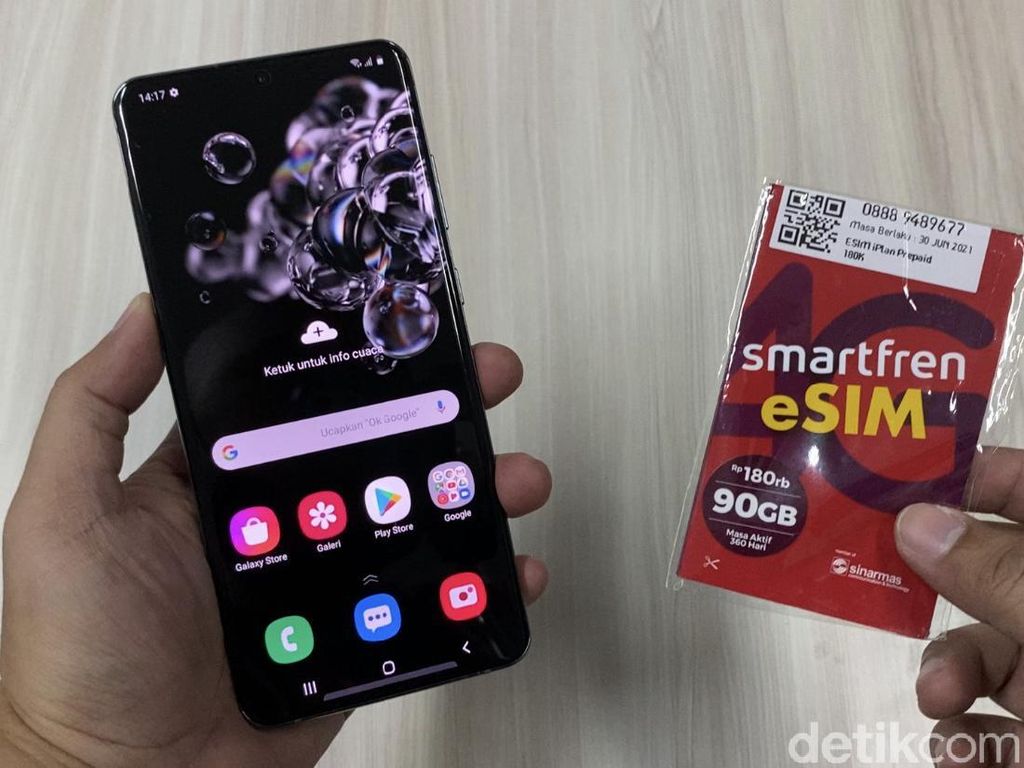 Cara Pasang eSIM Smartfren di Galaxy S20 Cara Pasang eSIM Smartfren di Galaxy S20