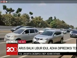 Arus Balik Idul Adha, Tol Cikampek-Jakarta Macet di 2 Titik Malam Ini