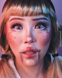 barbie girl tiktok makeup