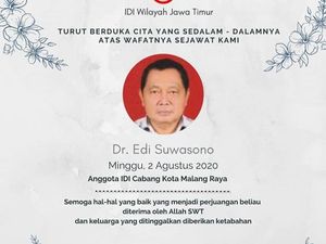 Pertama Kalinya di Malang, Satu Dokter Meninggal Karena COVID-19 Pertama Kalinya di Malang, Satu Dokter Meninggal Karena COVID-19