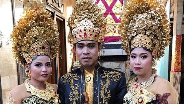 Duda di Bali Nikahi Dua Wanita Sekaligus