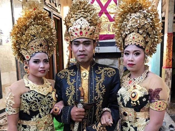 Duda di Bali Nikahi Dua Wanita Sekaligus