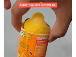 Dhuaar! Minuman Soda Meledak Saat Disimpan dalam Freezer