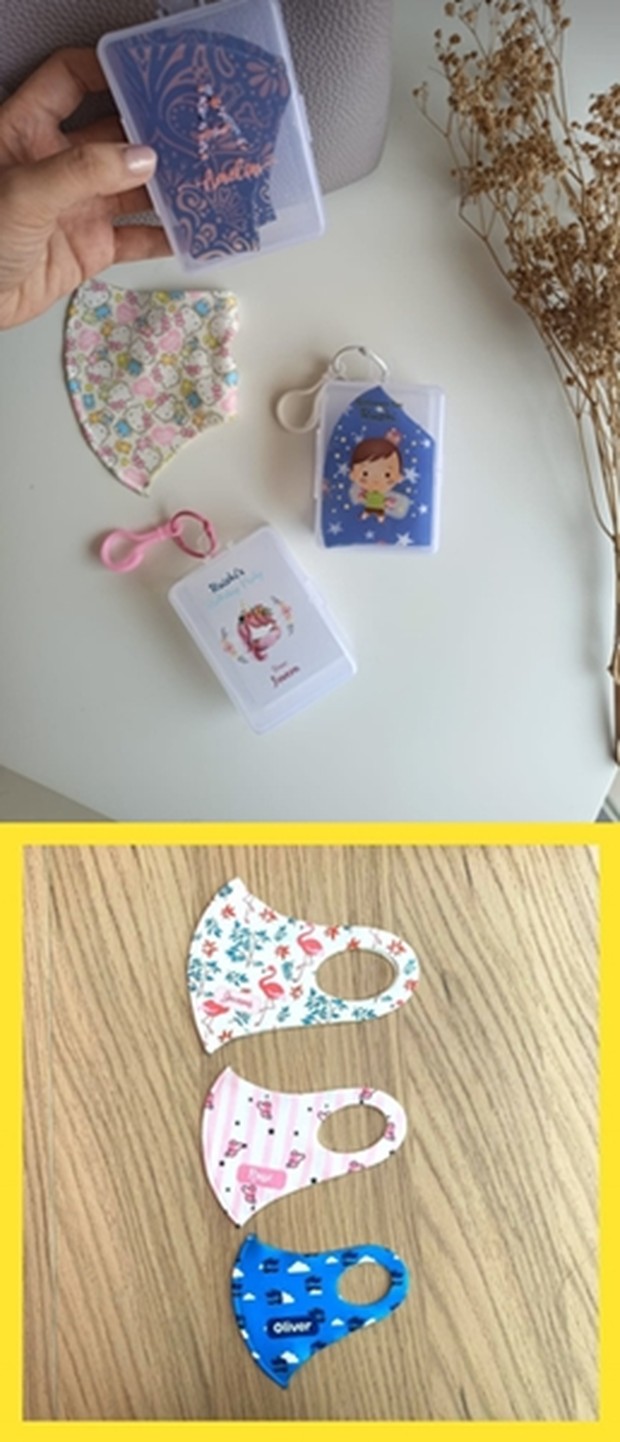 masker dan holder tempatnya.