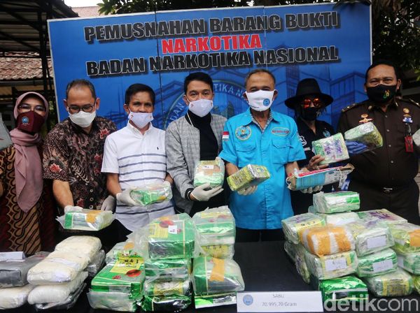 BNN Musnahkan 70 Kg Sabu