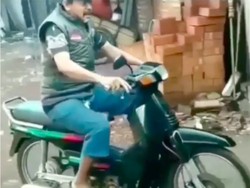 Ini Dia Motor Genjot, Honda Grand Dimodif Jadi Sepeda