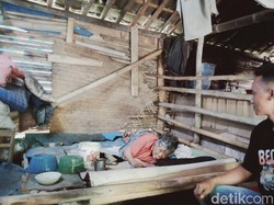 Kisah Mbah Slamet, Lumpuh dan Tinggal di Rumah Bambu Dekat Kandang Ayam