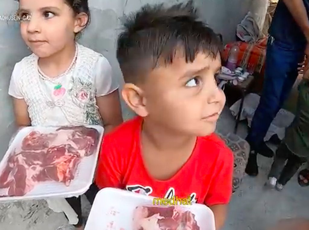 Daging Kurban Indonesia Dibagikan di Gaza, Seperti Ini Momennya Daging Kurban Indonesia Dibagikan di Gaza, Seperti Ini Momennya
