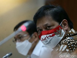 Ke Petinggi Polri, Airlangga: Penegakan Hukum Kunci Tekan COVID-19