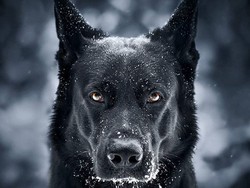 Hitam Menawan! Anjing Mirip Batman