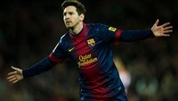 Musim 2012/2013, kembali Lionel Messi yang meraih sepatu emas dengan 46 gol (Getty Images)